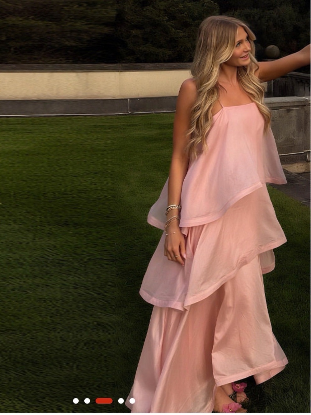 A Classy Chic Boutique Pale Pink Spaghetti Strap Dress - Picture 4 of 16